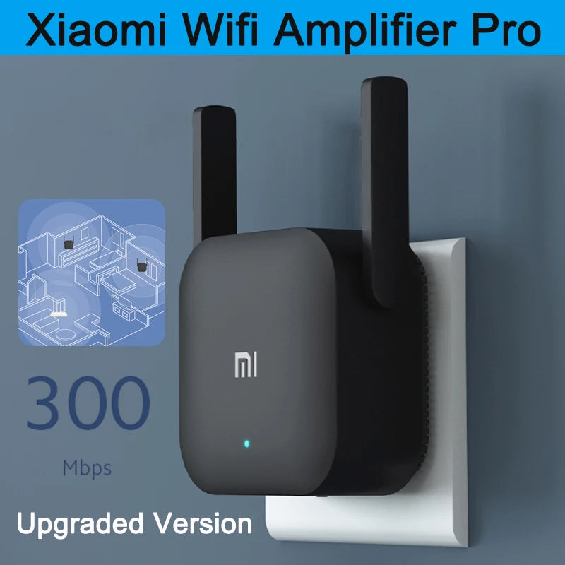 Xiaomi Repeater WiFi Pro Mi Amplifier Network Expander Router Power Extender Roteador 300M 2.4G 2 Antenna for Router Home Office