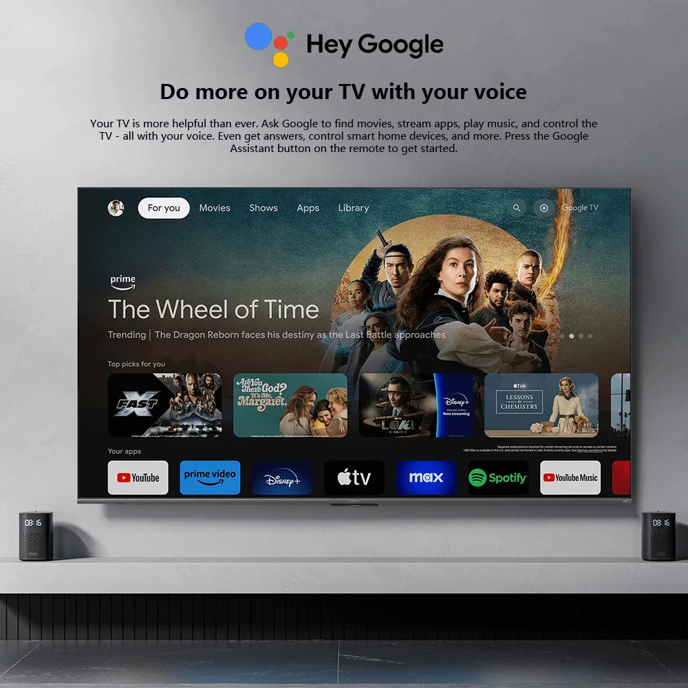 Xiaomi TV A Pro 43 2025 Bright 4K QLED screen with precise colors top-end metal finish with ultra-thin frame immersive soun