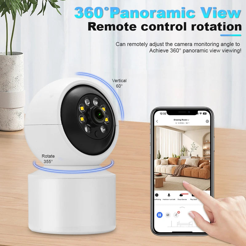 Xiaomi 360° Smart Home Security Camera Mi PTZ 4K Webcam 1296P 5 Megapixel AI Human Detection Night Vision Webcam Work With Miji