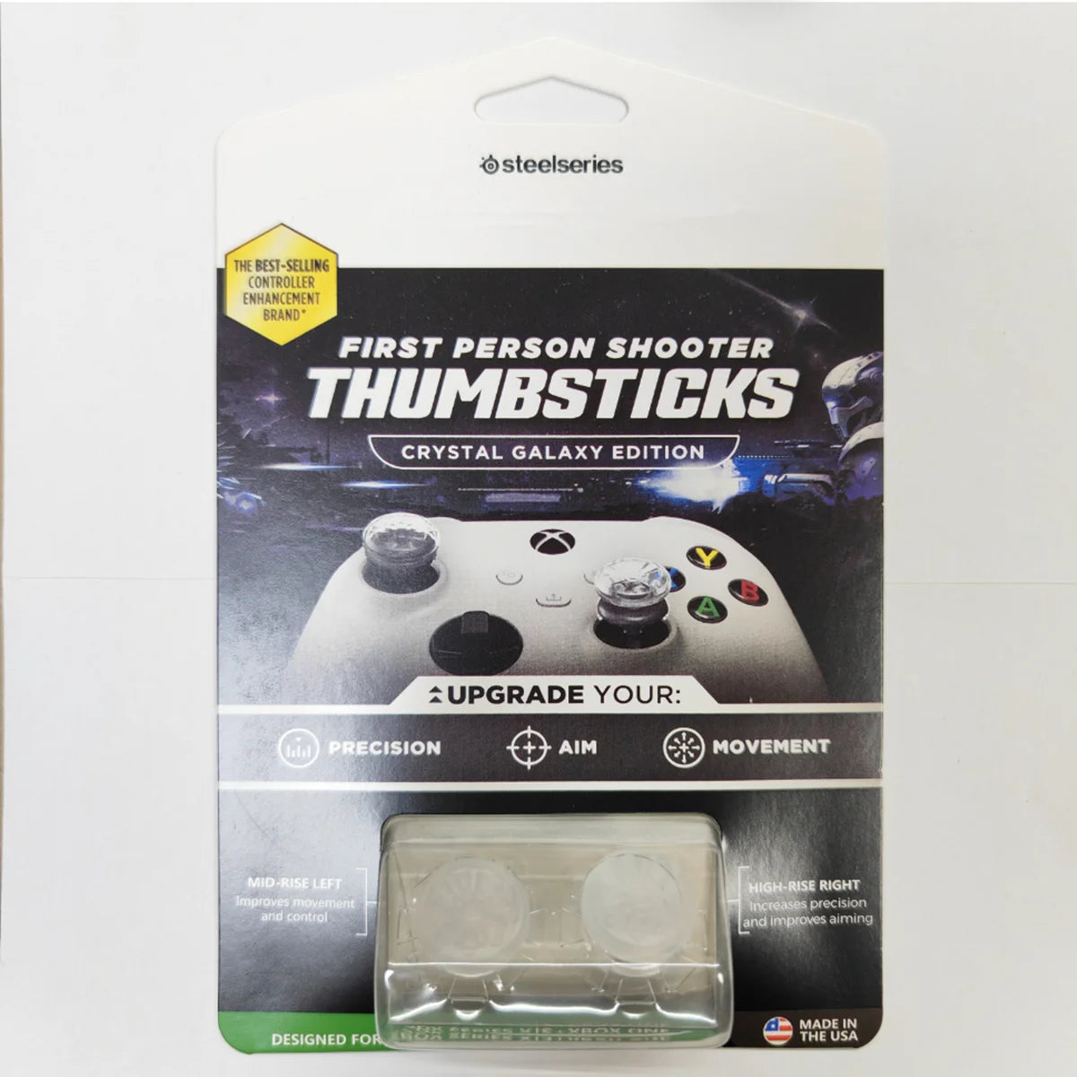 Freek Galaxy Performance Thumb Grip Caps Silicone Analog Stick Caps Cover for Xbox Series X/S Controller High-Rise Silicone cap