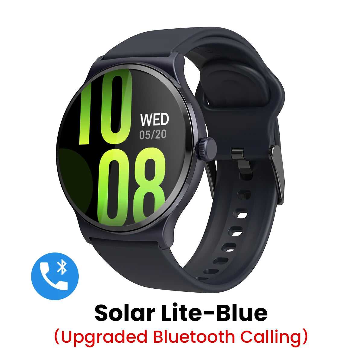 HAYLOU Solar Lite Smart Watch 1.38" HD Display Bluetooth 5.3 Voice Calling SpO2 Heart Rate Monitor 20 Days Endurance Smartwatch