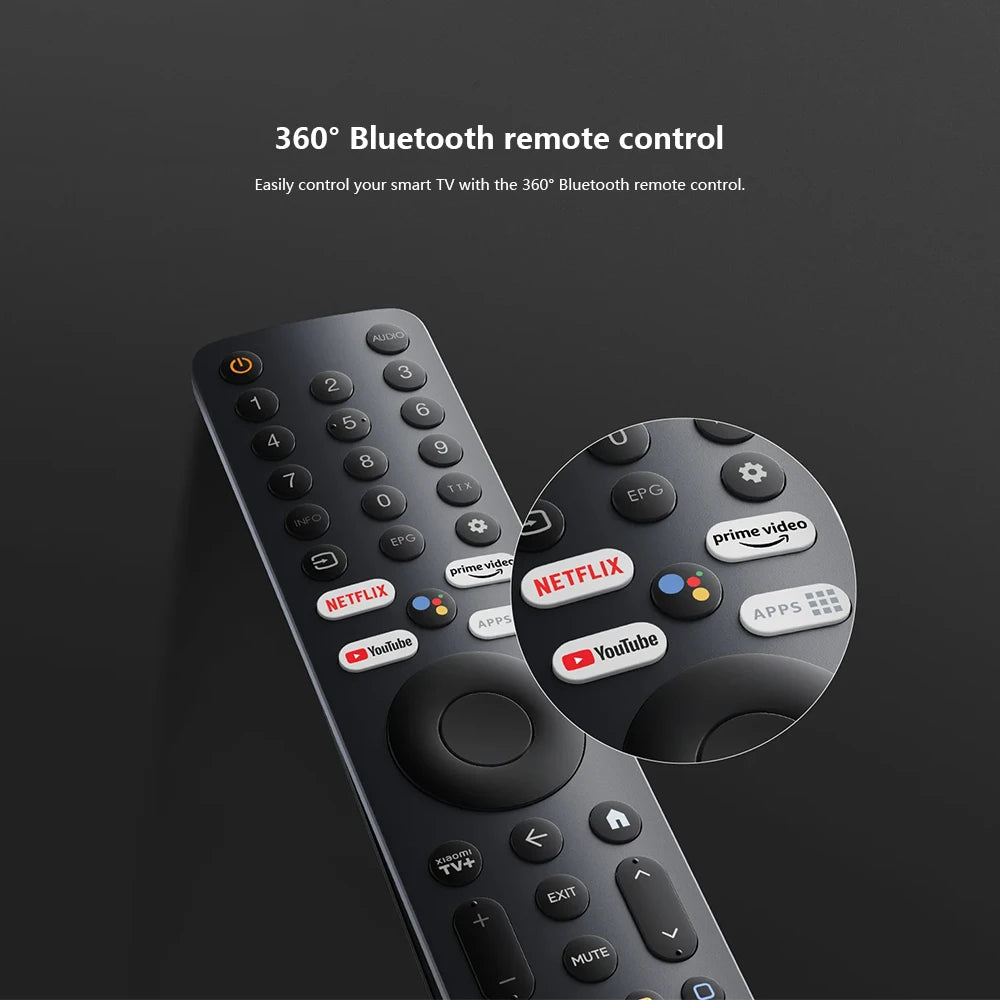 Xiaomi TV A Pro 43 2025 Bright 4K QLED screen with precise colors top-end metal finish with ultra-thin frame immersive soun