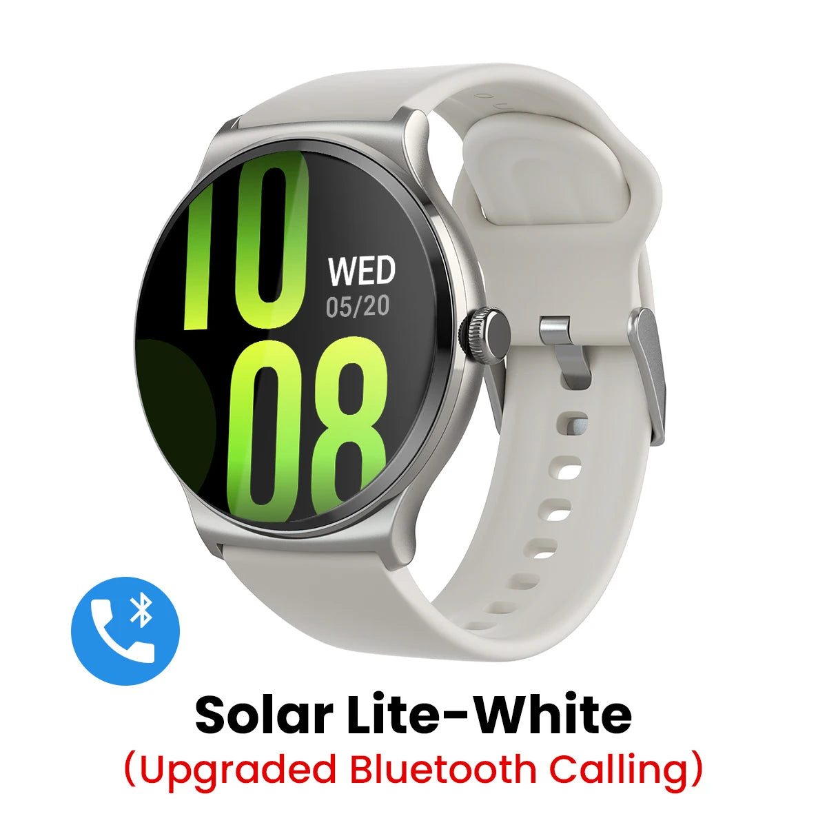 HAYLOU Solar Lite Smart Watch 1.38" HD Display Bluetooth 5.3 Voice Calling SpO2 Heart Rate Monitor 20 Days Endurance Smartwatch