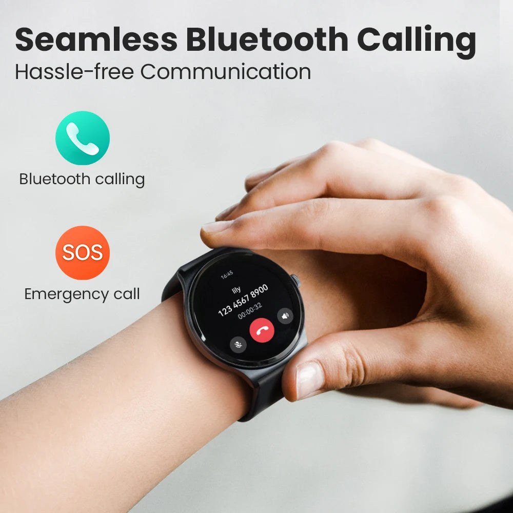HAYLOU Solar Lite Smart Watch 1.38" HD Display Bluetooth 5.3 Voice Calling SpO2 Heart Rate Monitor 20 Days Endurance Smartwatch