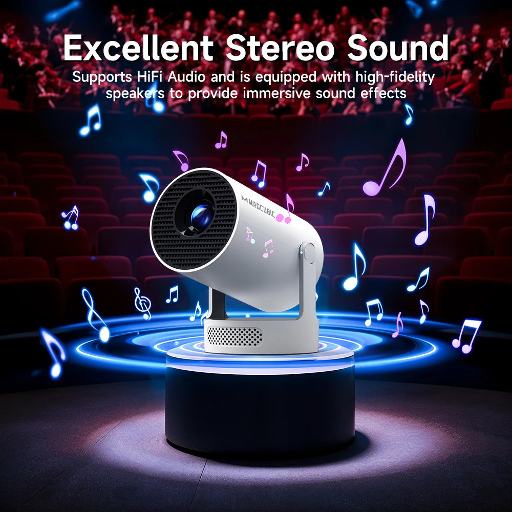 Magcubic Projector HY300 PRO + 4K Android 11 Dual Wifi6 Allwinner H713 BT5.4 1080P 1280*720P Home Cinema Outdoor Projetor
