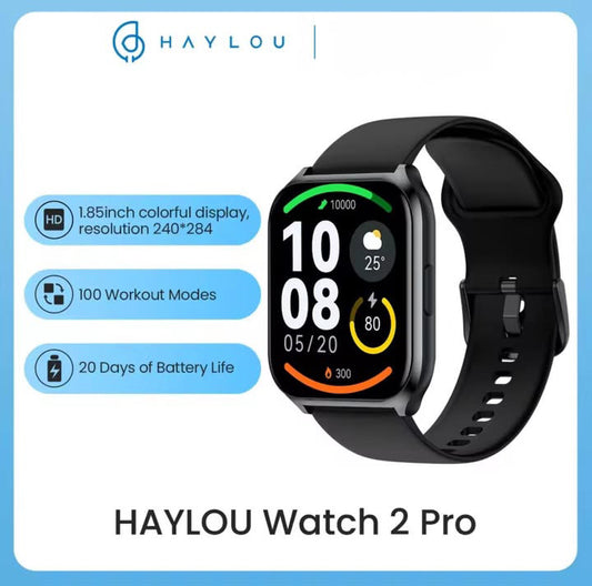 HAYLOU Watch 2 Pro (LS02 Pro) Smartwatch 1.85inch Large Display 100 Workout Modes Smart Watch for Men Heart Rate Monitoring