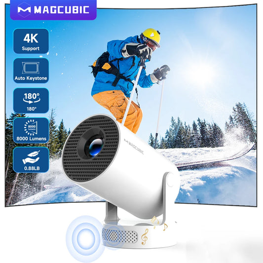 Magcubic Projector HY300 PRO + 4K Android 11 Dual Wifi6  Allwinner H713 BT5.4 1080P 1280*720P Home Cinema Outdoor Projetor