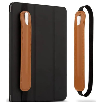 PU Leather Elastic Band Stylus Pen Sleeve Pouch for Apple Pencil Case Anti-Lost Attached Protector Bag for IPad IPencil 1 2