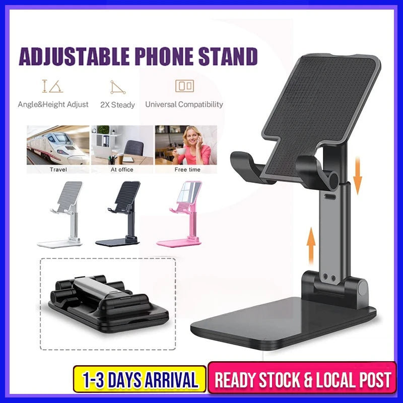 High Quality Desktop Tablet Holder Table Cell Foldable Extend Support Desk Mobile Adjustable Phone Holder Stand