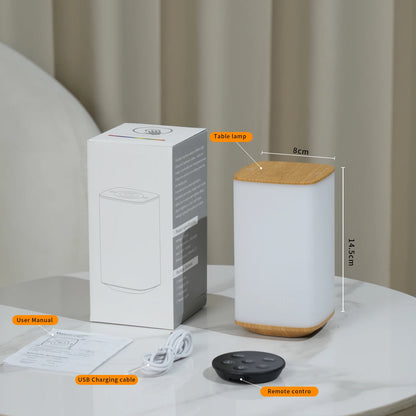 LED Touch Table Lamp with Remote Control USB Rechargeable Night Light RGB Dimmable Bedside Desktop Lamps for Bedroom Living Room