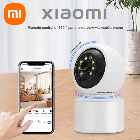 Xiaomi 360° Smart Home Security Camera Mi PTZ 4K Webcam 1296P 5 Megapixel AI Human Detection Night Vision Webcam Work With Miji
