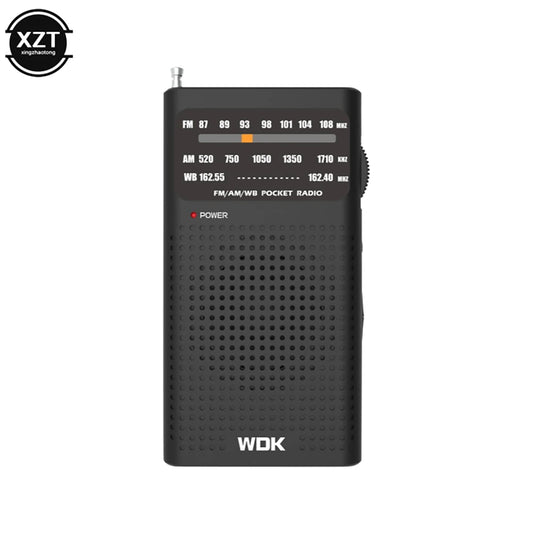Full Band Mini AM FM Pointer Pocket Radio Portable Radio 2 AA Batteries For Running Camping Travel Analog Radio
