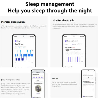 New Xiaomi Mi Band 9 Smart Bracelet, 1.62'' AMOLED Screen, Blood Oxygen Heart Rate Monitoring 150+ Sport Modes, BT5.4 Smart Band